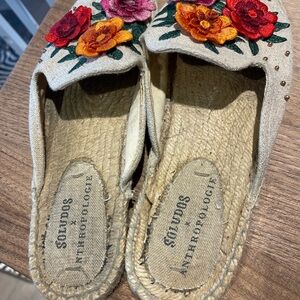 Soludos X Anthropologie Bahia Floral Slides
